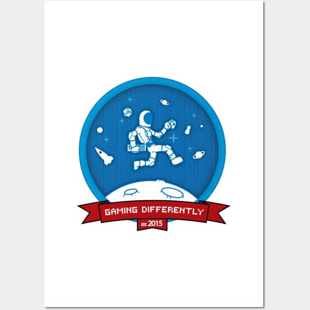 Gaming Differently Astronaut Patch Wall Art by Mojox57x
